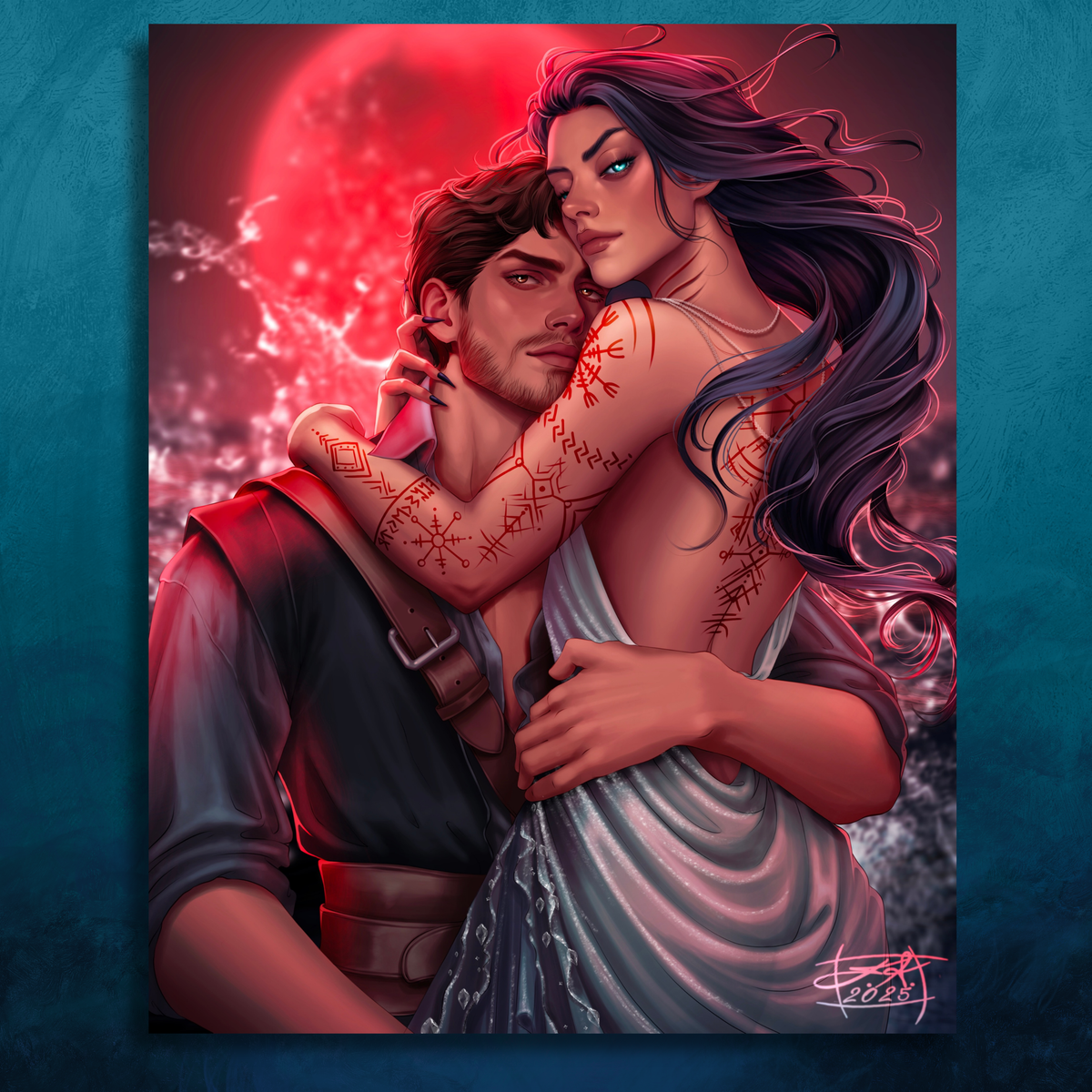 Art Print - Esmyra & Draevyn by KaylerinArts.