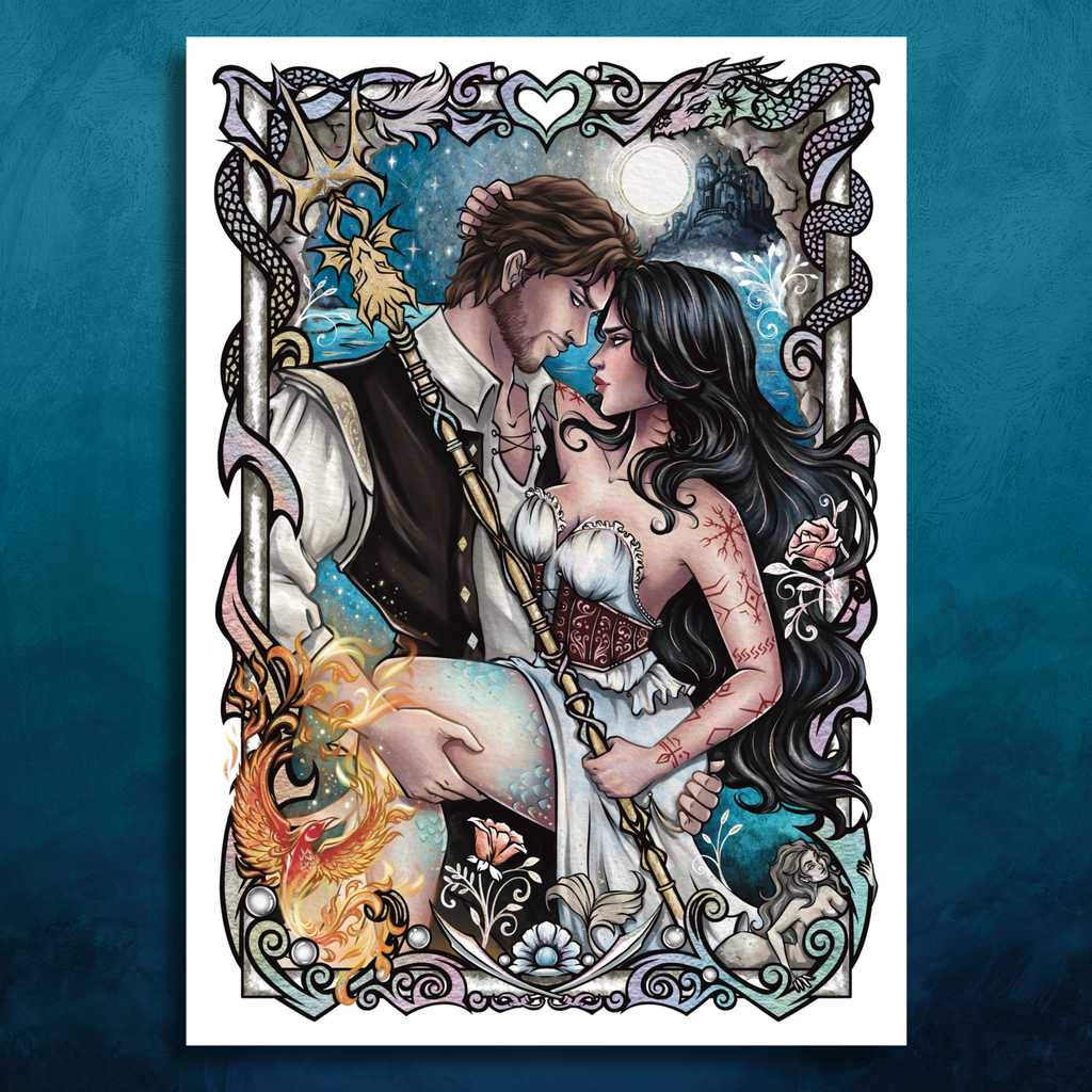 Foiled Art Print by JudyBlu27